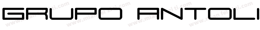 Grupo Antolin Bold字体转换
